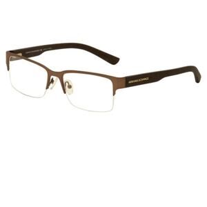 Armani Exchange AX1014 Eyeglasses 6058 Brown Frames Half Rim Men 53 17 145